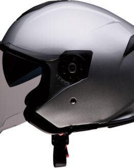 Road Max Solid Open Face Street Helmet Silver X-Large