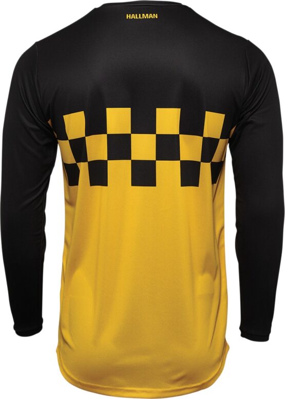 Thor Hallman Differ Cheq Jersey Black/Yellow Men's Small - Image 2