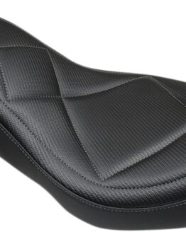Tripper Carbon Fiber Vinyl 2-Up Seat - Black