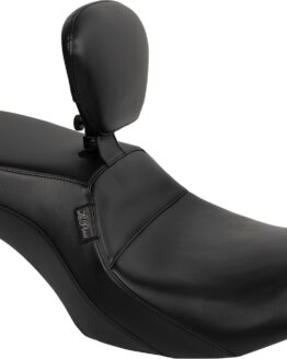 Le Pera Outcast Seat with Backrest Plain Black For Harley FLH/FLT 2023-2024