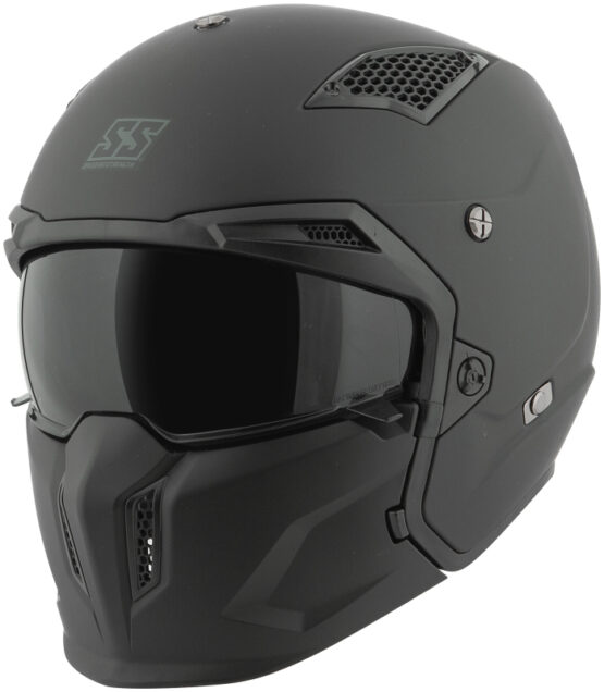 SS2400 Solid Speed Helmet Black - 2XL