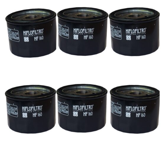 HF160 Oil Filter - Black - 6 Pack