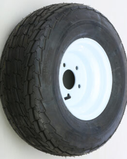 AWC Trailer Tire and Wheel Assembly White 20.5x8-10