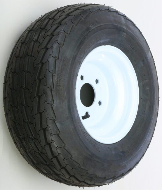 AWC Trailer Tire and Wheel Assembly White 20.5x8-10