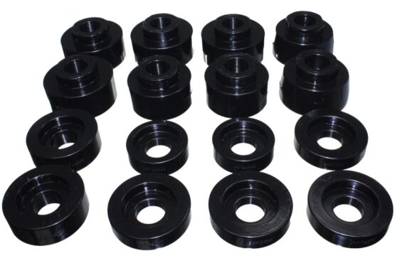 Black Body Mount Set Fits 08-16 Ford F-250/F-350/F-450/F-550 Super Duty