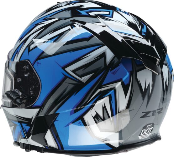 Z1R Warrant Neuron Snow Electric Helmet - Large Blue/Gray - Image 2