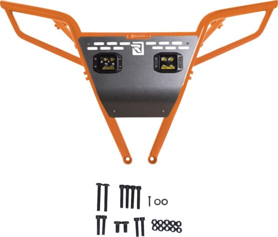 RAVEK Rear Bumper with LED Lights Orange For Polaris RZR XP 1000