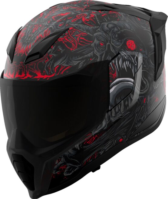 ICON Ultraflite Misanthrope MIPS Full Face Helmet 2XL Black Red