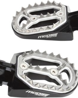 Qualifier Footpegs Black/Silver