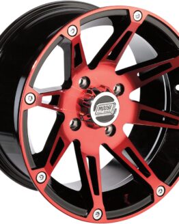Moose 387X Rear Wheel 14x8 Anodized Red Black 4/110 4+4