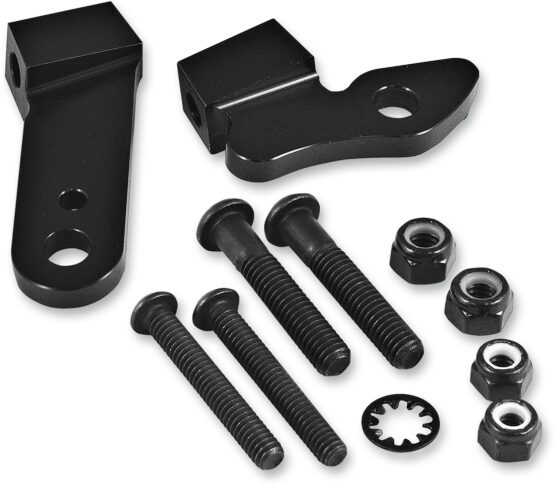 POWERMADD Star Series Handguard Mount Kit Black For Harley Dyna Softail Touring