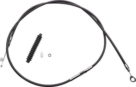Drag Specialties High-Efficiency Black Vinyl Clutch Cable For Harley-Davidson