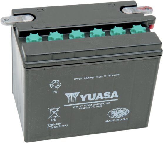 Yuasa YHD-12 Yumicron CX 12V Conventional Battery For Harley-Davidson