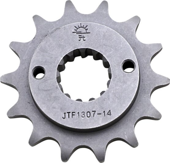 JT Steel Front Sprocket 14T 520 Natural For 00-07 XR650R 98-06 ZX6R
