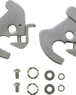Drag Specialties Detachable Latch Kit Chrome For Detachable Sideplates