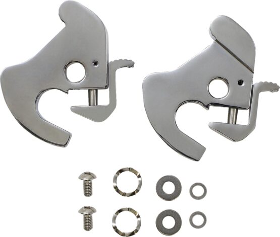 Drag Specialties Detachable Latch Kit Chrome For Detachable Sideplates