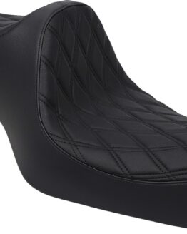 Drag Specialties Predator III Seat Double Diamond Black For XL Sportster 04-22