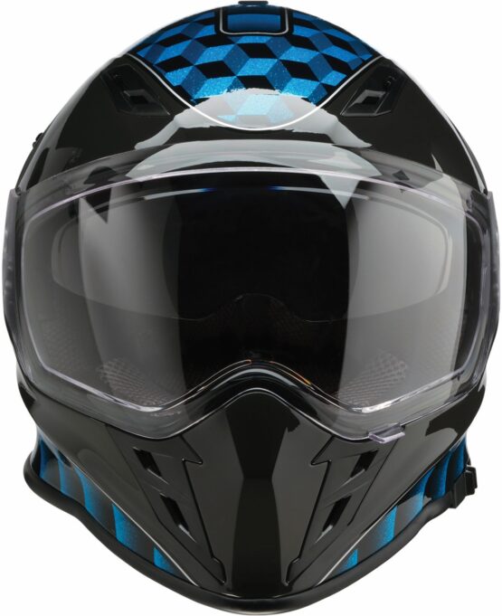 Z1R Nemesis Thunderbird Helmet 2XL Blue/Black Gloss - Image 2