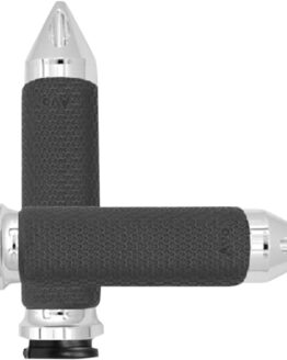 Avon Memory Foam Grips Chrome Spiked TBW Medium For Harley-Davidson