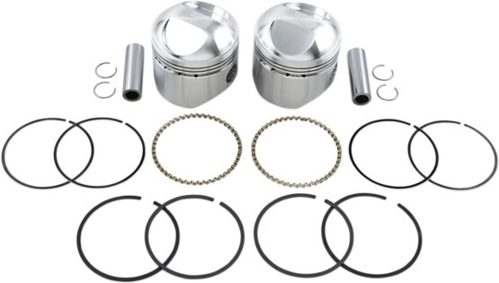 Wiseco Pro Lite Forged Piston Kit 3.467in Bore 9:1 CR Fits 48-80 Big Twin
