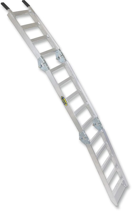 Aluminum 8 Foot Tri-Fold Loading Ramp - 500lb Capacity, 11" Wide