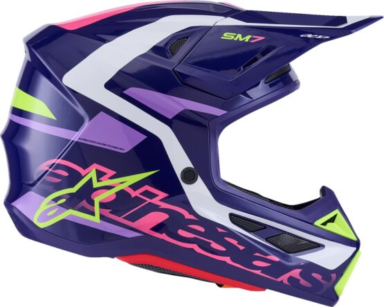 Alpinestars SM7 Deed Helmet Gloss Purple/Pink XL - Image 3
