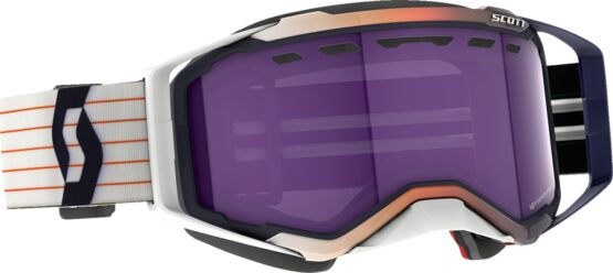 Prospect Snow Goggles - Light Sensitive - Blue/White - Blue Chrome - Image 2
