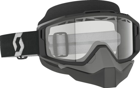 Scott Split OTG Snow Cross Goggles Black/White Clear Lens