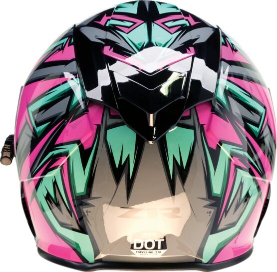 Z1R Warrant Neuron Snow Electric Helmet - Large, Black/Teal/Pink - Image 3