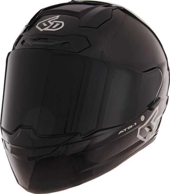 6D ATS-1R Solid Full Face Helmet XL Gloss Black Unisex - Image 3