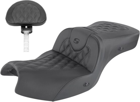 Heated Road Sofa Lattice Stitch 2-Up Seat w/Backrest