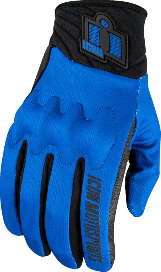 ICON Anthem3 Gloves Men's M Blue/Black