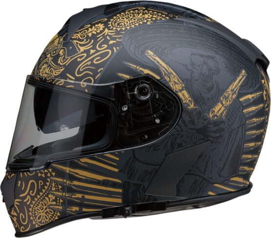 Z1R Warrant Sombrero Helmet XS Black/Gold - Image 3