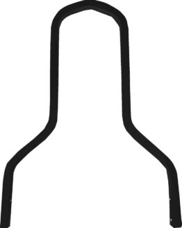 Drag Specialties Square Sissy Bar Short Black 11in x 11in