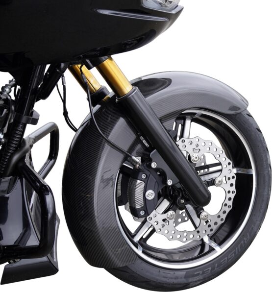 Arlen Ness Wrapper Carbon Fiber Front Fender 18in for Harley Touring - Image 2
