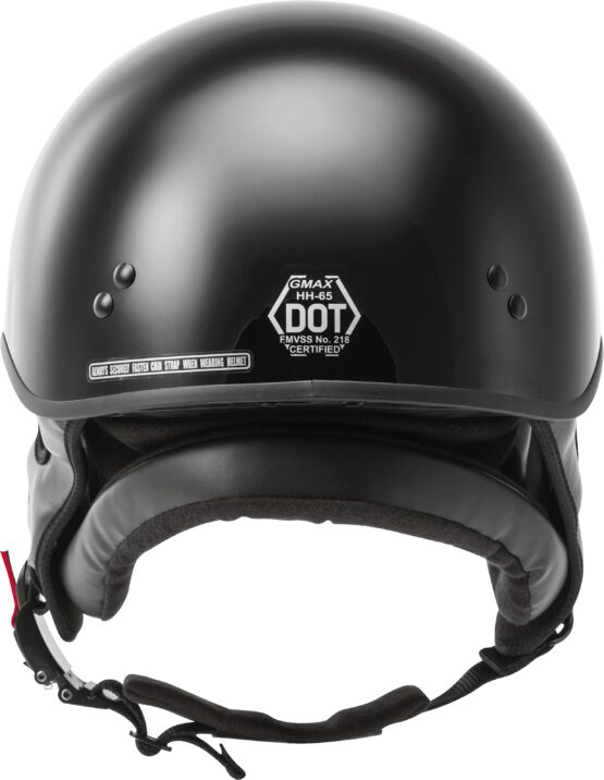 GMAX HH-65 Naked Half Helmet Black Medium - Image 3