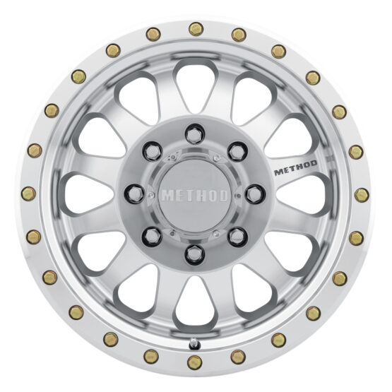 MR304 Double Standard 17x8.5 0mm 8x6.5 130.81mm CB Machined/Clear Coat Wheel - Image 2