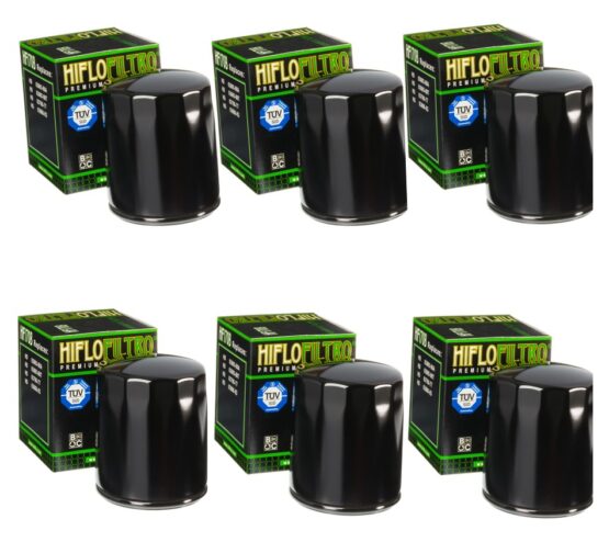 HF170B Oil Filter - Black - 6 Pack
