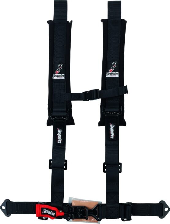 DragonFire Racing 4-Point H-Style 2in Youth Harness Black