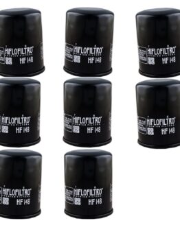 HF148 Oil Filter - Black - 8 Pack