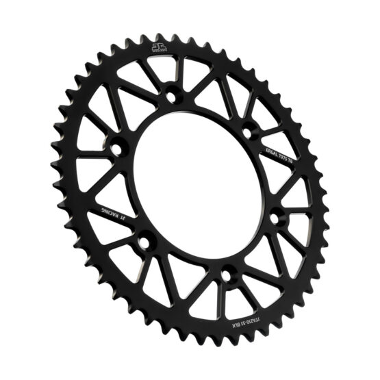 Black Aluminum Rear Sprocket - 51 Tooth 520