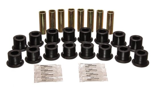 Black Front & Rear Control Arm Bushing Set Fits 94-06 Hummer H1
