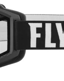 Fly Racing Focus Snow Goggle Black/White Clear Lens