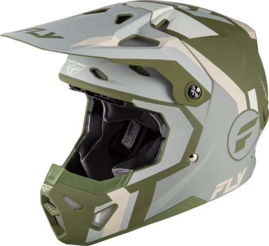 Fly Racing Formula CP Seal Helmet Matte Stone/Khaki/Olive Medium