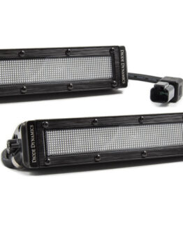 6 In LED Light Bar Single Row Straight SS6 - White Flood Light Bar (Pair)