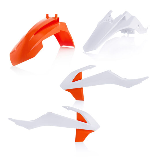 Acerbis Plastic Kit Standard White/Orange For KTM 65 SX, Gas Gas MC 65 - Image 2