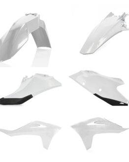 Acerbis Standard Plastic Kit Black/White For Gas Gas MC EX Models