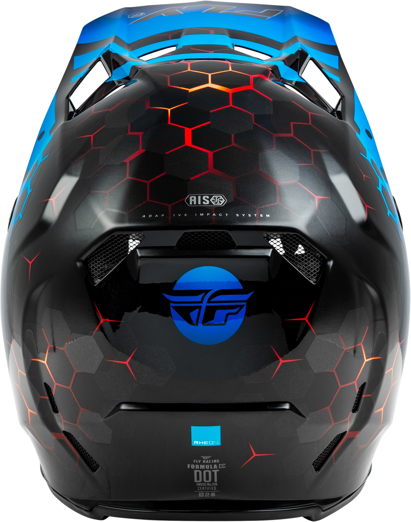 Fly Racing Formula CC Tektonic Helmet Black/Blue/Red Medium - Image 3
