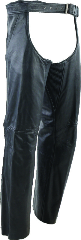 Kuryakyn Plains Leather Chaps Black Large Men's - Image 9