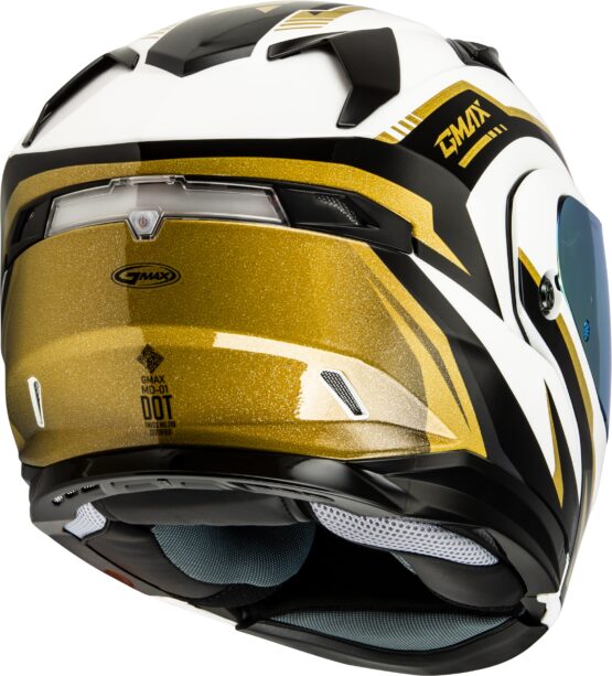 GMAX MD-01 Volta Modular Helmet White/Gold/Black Small - Image 3